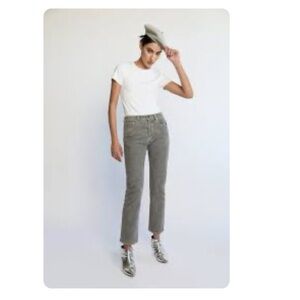 Daily Blue Boost Button Fly Denim in Lead Classic Leg Jeans  Size 25 $320